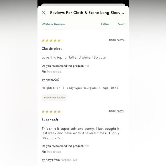 NWT new Anthropologie cloth & stone long sleeve Henley top blue plaid medium - Picture 16 of 16